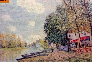 Der Loing in Moret nach Sisley